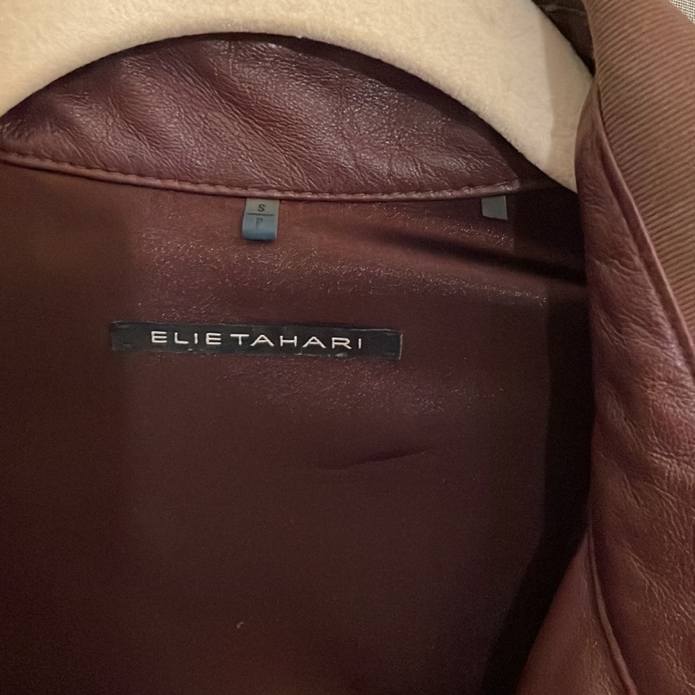 - Worn once stunning soft leather blouse / jacket I paid $395 at Bloomingdales - Picture 4 of 12